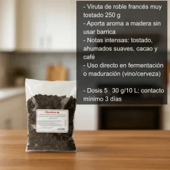 Viruta roble francés muy tostado - 250g