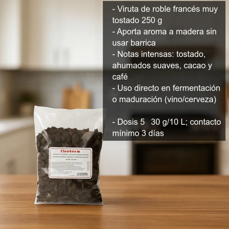 Viruta roble francés muy tostado - 250g