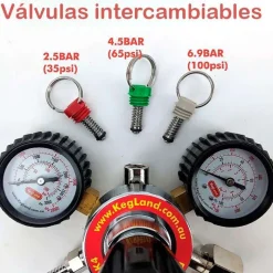 Válvula de seguridad y alivio ROJA - 2,5 bar / 35 psi