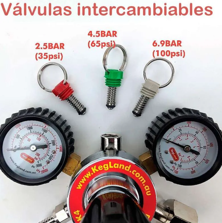 Válvula de seguridad y alivio VERDE - 4,5 bar / 65 psi
